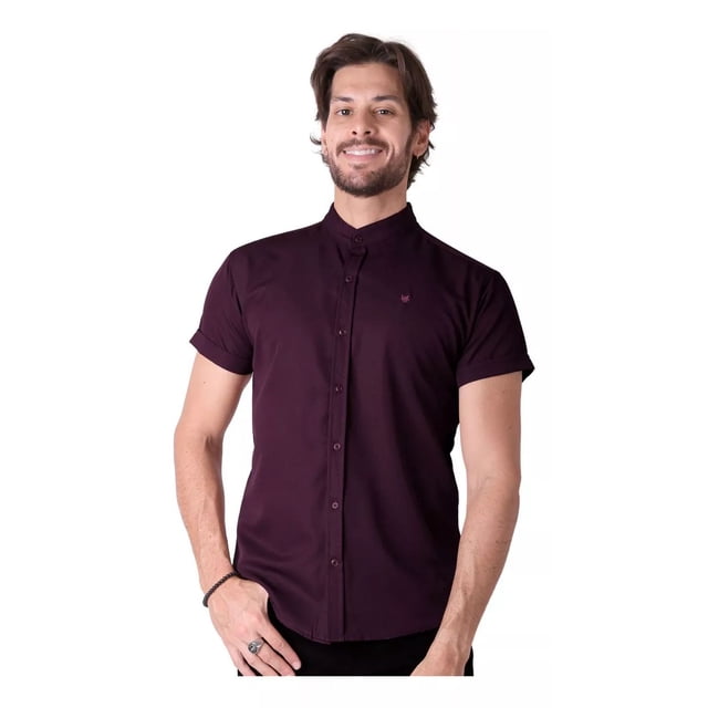 Camisa Hombre Casual Slim Vino Stfashion 50505032