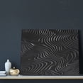 thumbnail image 3 of Lsque Abstract Black And White Waves Print Wall Art – Decorative Picture for Living Room, Bedroom, and Office (Horizontal), 3 of 6