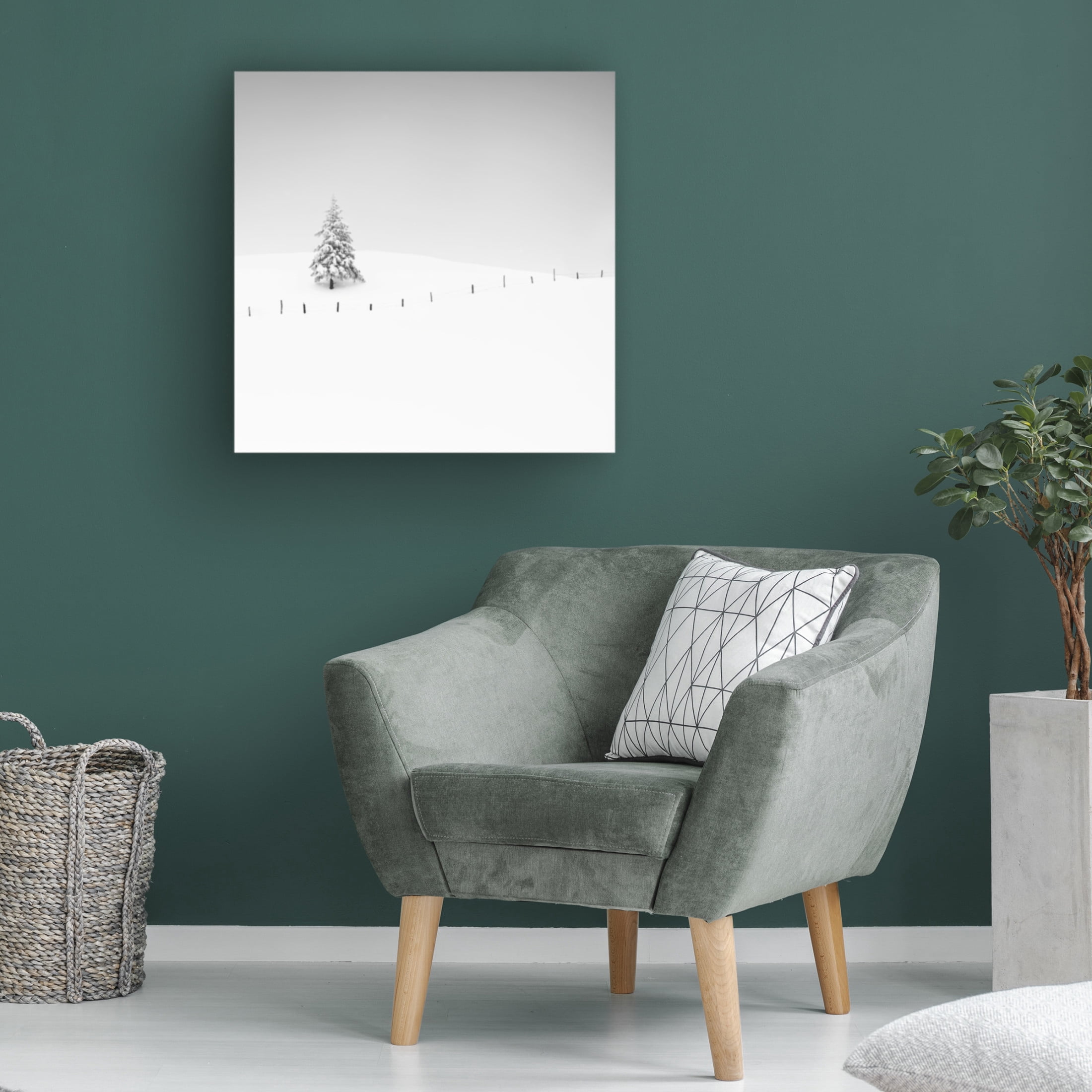 Canvas Wall Art - Alexej Schulz 'Placeholder' Wall Art for Living Room, Bedroom, or Office Décor by Trademark Fine Art - 18 x 18 Inches