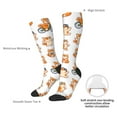 thumbnail image 3 of Daiia Sports Socks Kawaii Shiba Dog Printed Novelty Crew Socks for Men Women Knee High Socks Cotton Socks Soft & Breathable Support Unisex Socks, 3 of 9