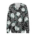 thumbnail image 6 of Hoodies For Women Oversized Winter Cute Sweatshirts Pullover Trendy Fall Clothes, Retro Geometric Print Lightweight Design without Pockets for Fall Winter Comfort,Dark Gray,S, 6 of 8