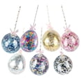 thumbnail image 3 of Shisuyan 7PCS Sequins Balloons Cake Toppers Creative Confetti Balloons Cake Plug Birthday Decorative Sequined Balloon Cake Toppers for Birthday Wedding Use, 3 of 8