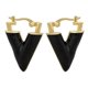 thumbnail image 5 of Pendientes de moda con forma de triángulo esmaltado, color dorado y plateado, geométricos, Dan--SHED010-11 | Código de modelo 5274 SHED010-11, 5 of 5
