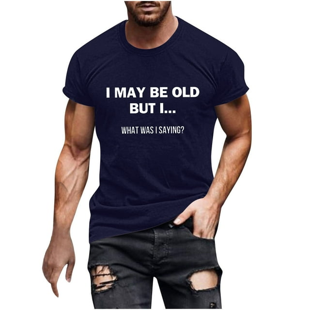 T-Shirt Graphique Imprimé pour Hommes, Manches Courtes Col Rond, Tissu Léger en Coton pour Confort Quotidien
