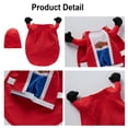 thumbnail image 2 of Small Dog Christmas Costume, Christmas Halloween Pet Clothes, Pet Cosplay Costumes Party Dressing up, Dogs Cats Outfit for Small Medium Dogs Boxer M, 2 of 7
