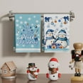 thumbnail image 2 of SM-XLHN Winter Snowmans Christmas Trees Bells Snowflakes Kitchen Towels Dish Towels 18x26 Inch Xmas Home Kitchen Decorations Hand Towels Set of 4 Drying Dishcloth, 2 of 6