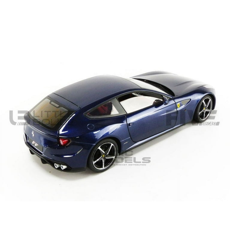 Ferrari FF GT V12 Blue 1/18 Diecast Model Car by Hotwheels