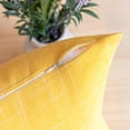 thumbnail image 2 of Soft Textured Linen Burlap Series Decorative Throw Pillow Covers, 12" x 20", Yellow, Set of 2, 2 of 5
