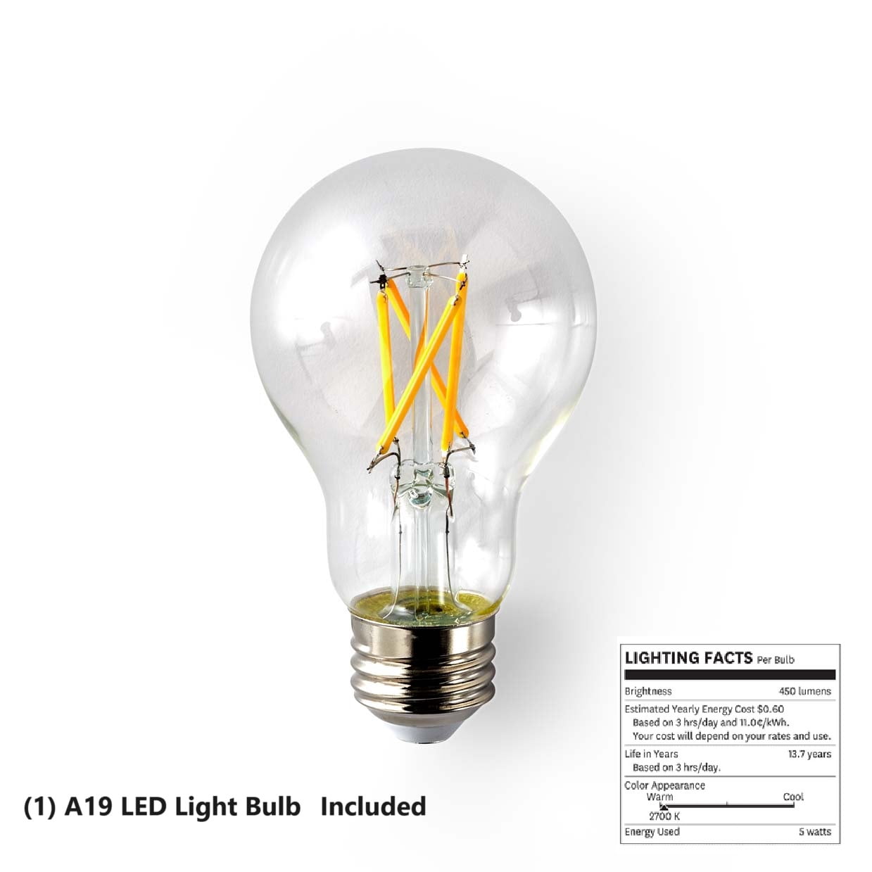 Better Homes & Gardens 59” Golden Pendant Ceiling Light, Metal Base Glass Shade, Cord Adjustable CA