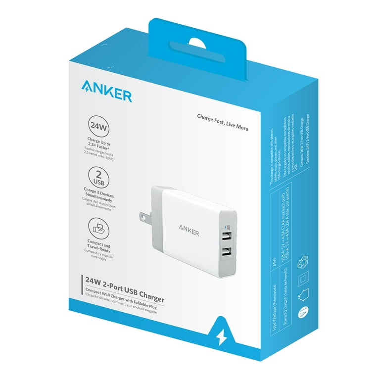 Anker 2-Port 24W USB Wall Charger 