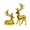 Gold, variant on nvzhuang Christmas Reindeer Gold Figurines 2 Pcs Resin Deer Statues Table Decorations for Home, Office