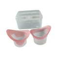 thumbnail image 3 of 2 vasos de silicona para lavado ocular. Mantén tus ojos limpios. Vasos de limpieza ocular universales. Rosa, 3 of 9