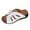 White, variant on Fesfesfes Shower Shoes Strappy Sandals Women's Large Summer Casual Vintage Slope Heel Thick Sole Sewn Shoes Straight Women's Sandals Lace Women's Shoes 6.5(38)