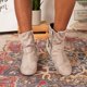 thumbnail image 4 of Retro Mujer Vintage Hebilla lisa Cremallera Casual Altura interior Tacones bajos Cremallera Otoño Invierno Botas cortas Zapatos de punta redonda Wmkox8yii shkj380, 4 of 9