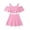 Pink, variant on Shachafan Girls Ready Piece Swimwear For Girls With Ruffle Trim | Solid Bathing For Summer Two Piece Girls Bathing Suit
