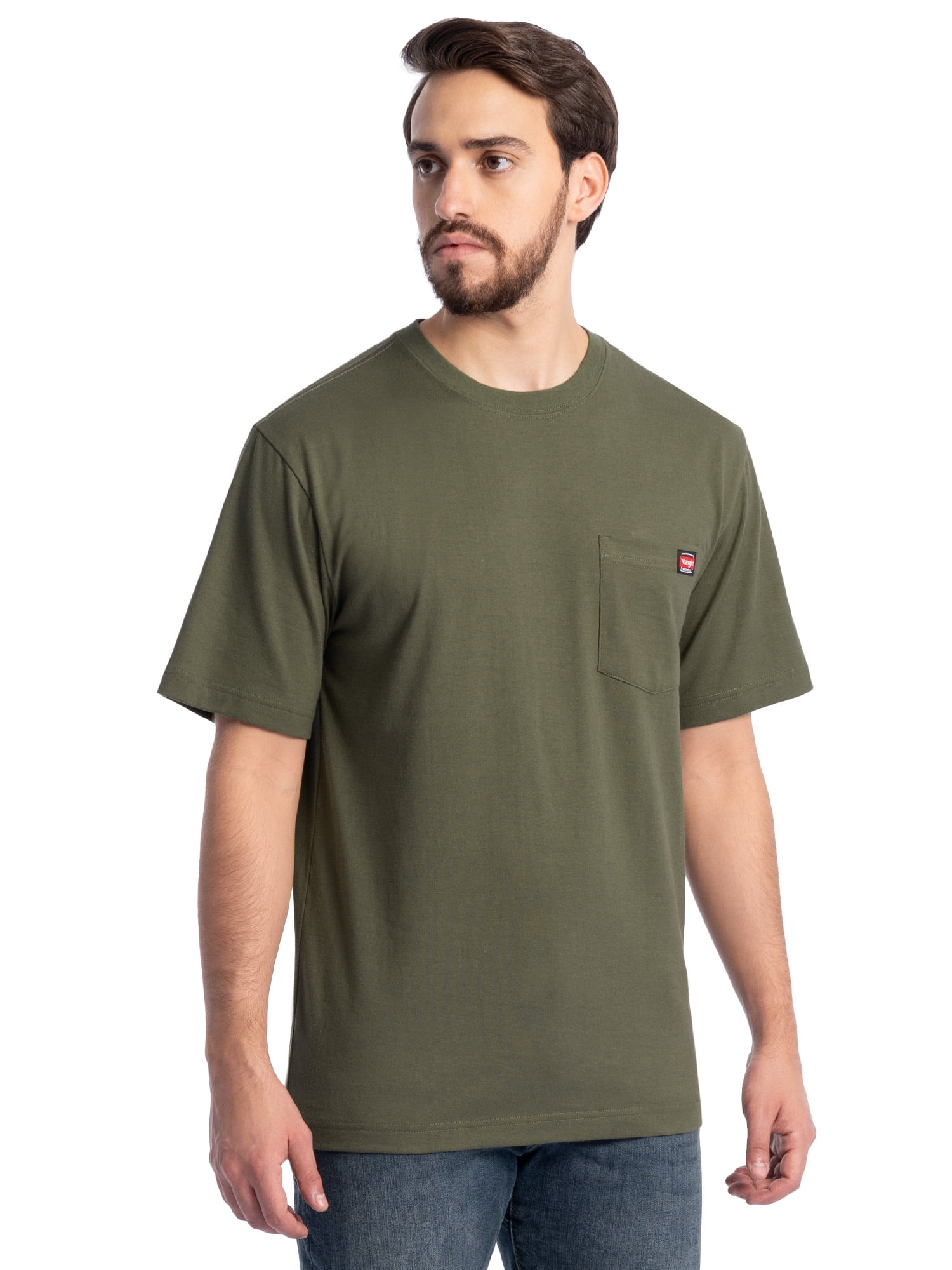 Wrangler Workwear Men's Short Sleeve Pocket T-Shirt, Size S-4XLT (Men's, Big Men's, Tall Men's)