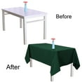thumbnail image 3 of Unique Bargains Rectangle Tablecloth Polyester Table Cover Green 55" x 80" 1 Pc, 3 of 8