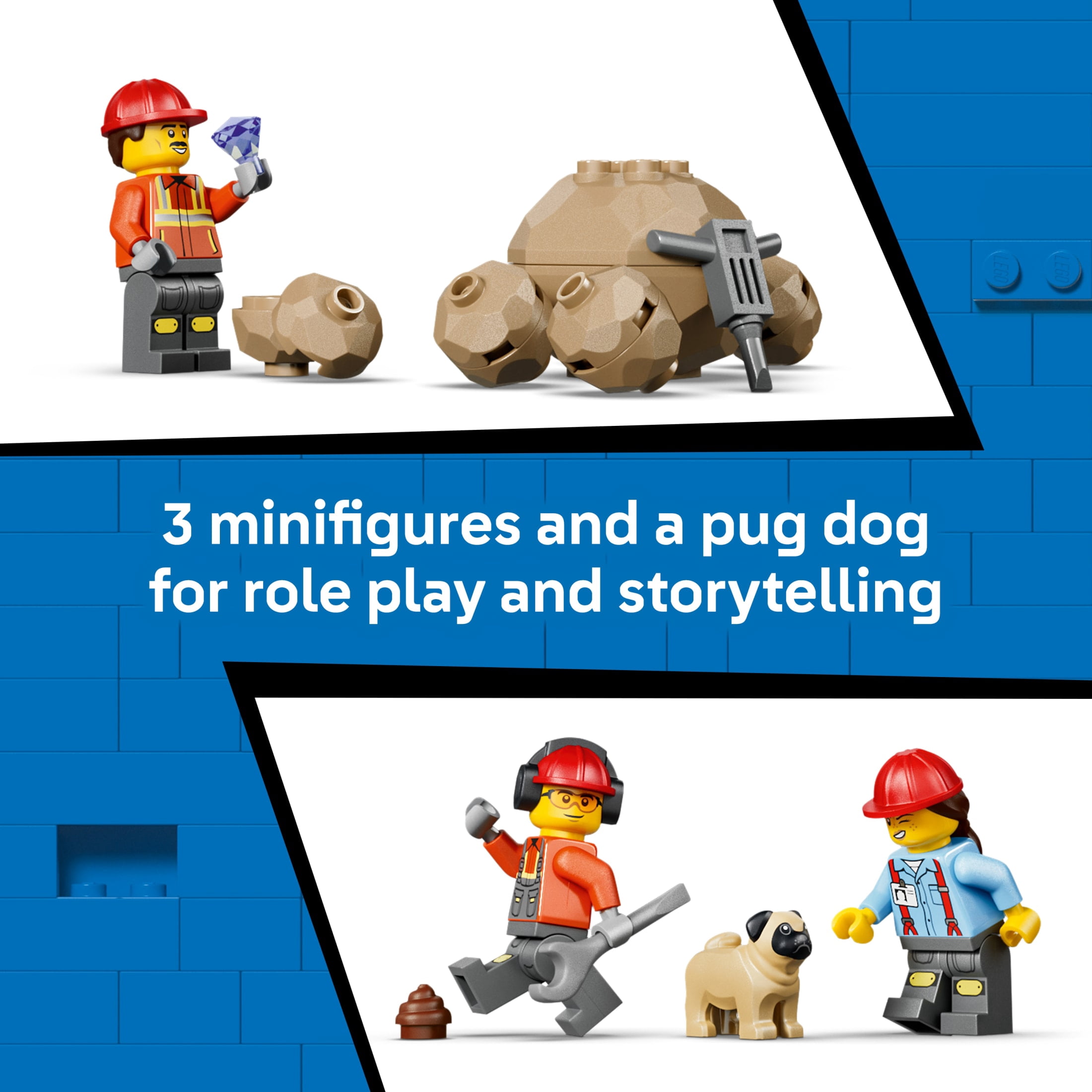 LEGO City Dump Truck & Front End Loader - Building Toy for Boys & Girls, Ages 8+ - Kids Construction Truck Toys - Gift for Birthdays - 60494
