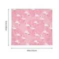 thumbnail image 3 of Pofeuu Pink Flamingos and Flowers Print Wall Tapestry Decoration Wall Hanging Tapestry 60 x 51 Inch, 3 of 6