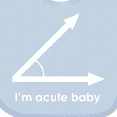 thumbnail image 4 of Inktastic I'm Acute Baby Boys or Girls Baby Bib, 4 of 4