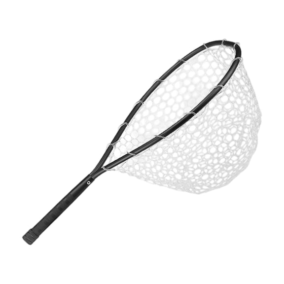Zeiwohndc Quick Dry Metal Frame Landing Net For Small Stream Fishes Curved Metal Handle