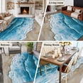 thumbnail image 5 of 8'x10' Area Rugs, Blue Coastal Indoor Outdoor Area Rug for Living Room Bedroom, Summer Beach Nautical Seaside Washable Bathroom Rugs Kitchen Floor Carpet Mats Home Decor Aesthetic, 5 of 8