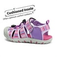 thumbnail image 4 of Dream Pairs Unisex Boys Girls Closed-Toe Outdoor Summer Sport Athletic Sandals Toddler/Little Kid/Big Kid 181105K PURPLE/LIGHT/PURPLE Size 11, 4 of 7