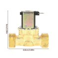 thumbnail image 2 of Brass Solenoid Valve - Dc 12v G3/4 Electric Solenoid Valve, Normally Closed, Nc Solenoid Valve, 2 of 4