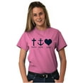 thumbnail image 3 of Faith Hope Love Symbol Christian Women's Plus Size Graphic Tee Brisco Brands 3X, 3 of 5