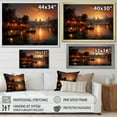 thumbnail image 4 of Designart "Aarti at Sunset in Hinduism IV" Spiritual Floater Framed Canvas Wall Art, 4 of 7