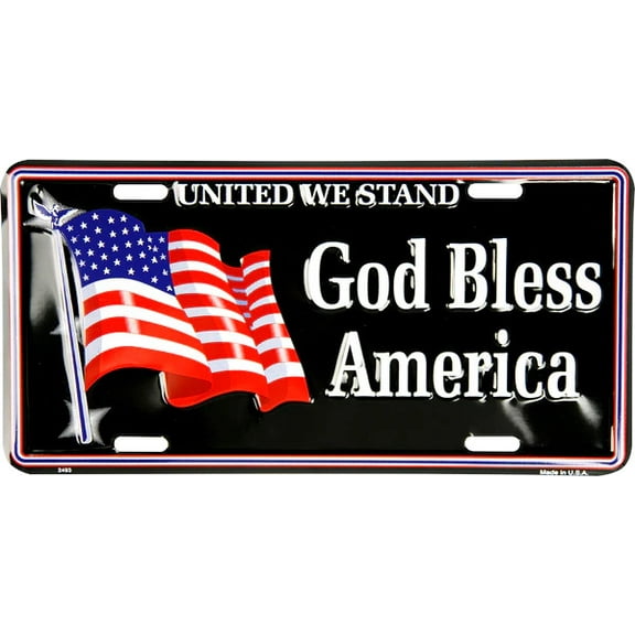 God Bless America License Plate