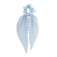 thumbnail image 4 of Unique Bargains 1 Pc Elegant Satin Hair Scrunchies Hair Ties Sky Blue, 4 of 5