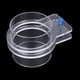 thumbnail image 5 of Alimentador de peces de acuario ajustable, duradero, acrílico transparente, anillo circular de alimentación de 100mm, 5 of 5