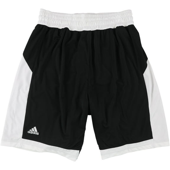 Adidas Mens 2-Tone Athletic Workout Shorts, Black, Small
