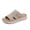 Khaki, variant on Women Breathable Knit Slippers Lightweight Non-Slip Sandals Slip On Shoes Indoor Outdoor Summer Casual Daily Wear Khaki 9