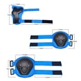 thumbnail image 5 of NIBOLOG 6Pcs/Set Kids Protective Gears Breathable All Round Multipurpose 6 in 1 Adjustable Kids Knee Elbow Pads with Wrist Guards for Roller Skating Skateboarding Cycling, 5 of 8
