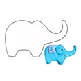 thumbnail image 1 of Coupe-biscuits en Forme d'Éléphant en Acier Inoxydable pour Enfants et Adultes, 1 of 2