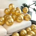 thumbnail image 4 of Globos Ztikug 20 unidades Látex Metálico Dorado 46 cm, 4 of 5