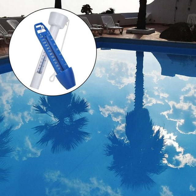 Termómetro para piscina Termómetro flotante, herramienta de medición de temperatura del agua fácil de leer para piscina, estanque, spa, , DYNWAVEMX termómetro de piscina