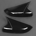 thumbnail image 4 of Rearview Mirror Cover Side Mirror  Wing Mirror Cover Door Mirror Trim Shell Rearview Mirror Cover Trim Rearview Mirror Cover  Add On For   10th  2016-2020Glossy Black, 4 of 8