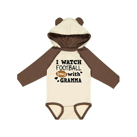 

Inktastic I Watch Football with My Gramma Gift Baby Boy Long Sleeve Bodysuit