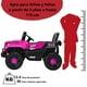 thumbnail image 5 of Camioneta montable eléctrica JOYKOO 4x4 93 cm Control remoto Luz LED 12v rosa, 5 of 7