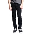 thumbnail image 1 of Men's Skinny Fit Stretch Raw Denim Jeans, Up To 42W, 1 of 5