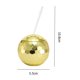 thumbnail image 2 of Copa de bola de discoteca de 600 ml, taza de copa de vino de paja para fiesta de discoteca (dorado) Ehuebsd  Libre de BPA, 2 of 8