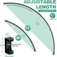 thumbnail image 3 of ‎NingFu 38" to 72" Adjustable Arched Curved Shower Curtain Rod, Aluminium, 3 of 7