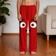 thumbnail image 5 of Niños Pantalones Niñas con Bolsillos para el Uso Casual de la Playa, Pantalones de Moda Impresos para Niñas Pequeñas, 5 of 9