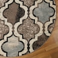 thumbnail image 5 of Superior Viking Trellis Indoor Large Area Rug, 8' Round, Ivory, 5 of 7