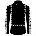 thumbnail image 1 of nueva moda popular tiras de cuadros camisa de traje de solapa con botones para hombres tops de oficina para hombres de talla grande 6XL, 1 of 6