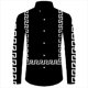 thumbnail image 1 of nueva moda popular tiras de cuadros camisa de traje de solapa con botones para hombres tops de oficina para hombres de talla grande 6XL, 1 of 6