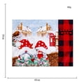 thumbnail image 4 of RV 3 piezas Poinsettia y Black Plaid Christmas Tree Dress Christmas Delantal Christmas Stocking Mantel Set Decoraciones para el hogar Vienen en todos los tamaños Sincero Electrónica, 4 of 5